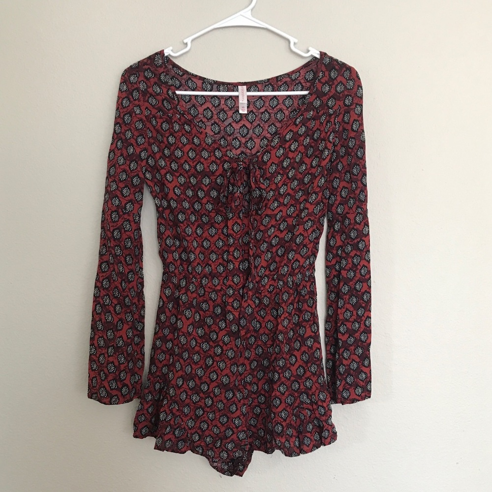 Long sleeve romper